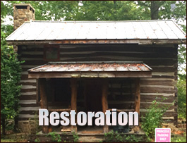Historic Log Cabin Restoration  Sherrills Ford, North Carolina